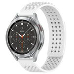 20mm Holes Breathable 3D Dots Silicone Watch Band, For Samsung Galaxy Watch 4 44mm, For Samsung Galaxy Watch 4 40mm, For Samsung  Galaxy Watch 4 Classic 46mm