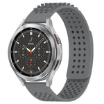 20mm Holes Breathable 3D Dots Silicone Watch Band, For Samsung Galaxy Watch 4 44mm, For Samsung Galaxy Watch 4 40mm, For Samsung  Galaxy Watch 4 Classic 46mm
