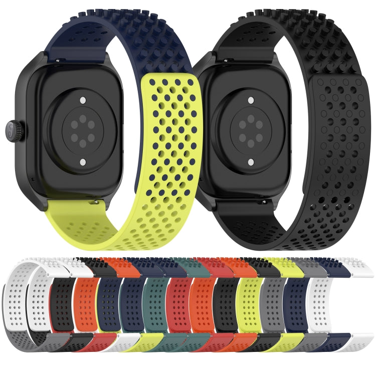 20mm Holes Breathable 3D Dots Silicone Watch Band, For Samsung Galaxy Watch 4 44mm, For Samsung Galaxy Watch 4 40mm, For Samsung  Galaxy Watch 4 Classic 46mm