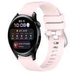 Liquid Glossy Silver Buckle Silicone Watch Band, For Huawei Watch GT3 42mm 20mm, For Huawei Watch 3 22mm, For Huawei Watch GT2 Pro 22mm, For Huawei Watch GT2 46mm 22mm