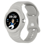 Leather Texture Silicone Integrated Watch Band, For Goolge  Pixel Watch 2