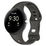 Small Waist Butterfly Buckle Silicone Watch Band, For Google Pixel Watch 4 / 3 / 2 / 1 41mm