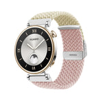 Integrated Buckle Braided Nylon Watch Band, For Huawei Watch GT4 41mm