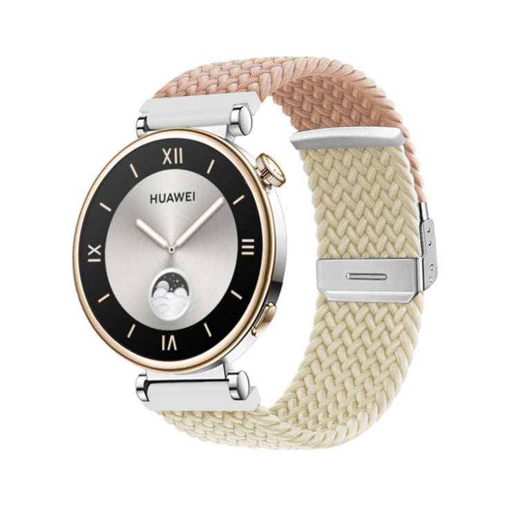 Integrated Buckle Braided Nylon Watch Band, For Huawei Watch GT4 41mm
