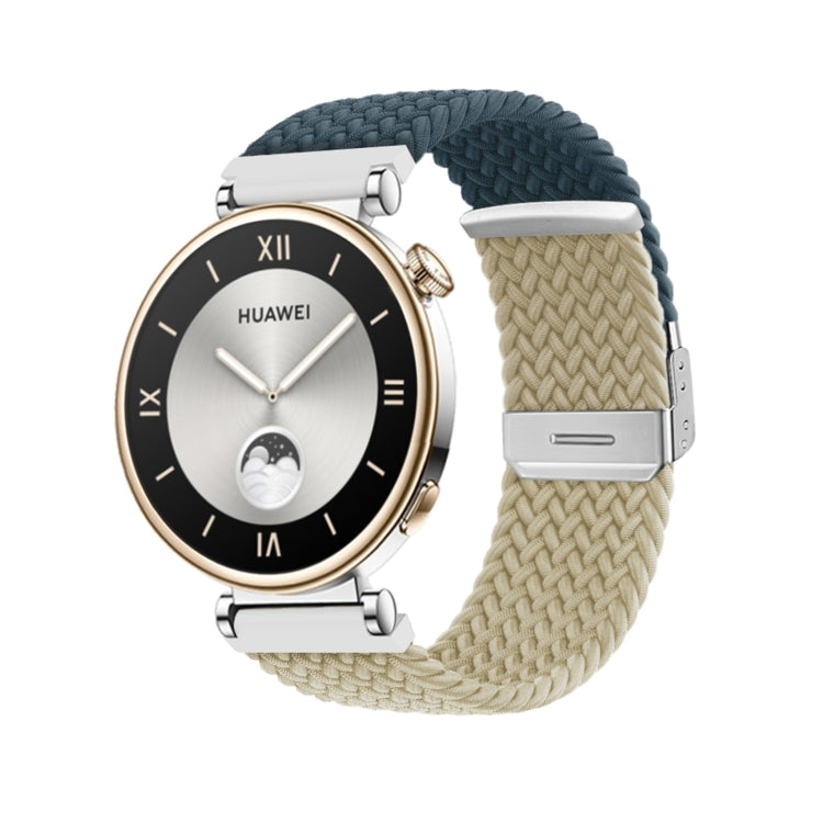 Integrated Buckle Braided Nylon Watch Band, For Huawei Watch GT4 41mm