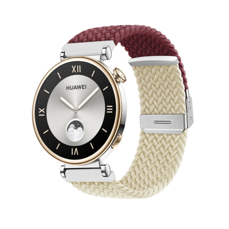 Integrated Buckle Braided Nylon Watch Band, For Huawei Watch GT4 41mm