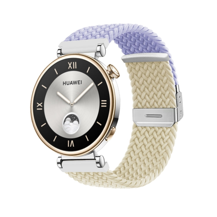 Integrated Buckle Braided Nylon Watch Band, For Huawei Watch GT4 41mm