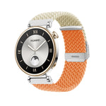 Integrated Buckle Braided Nylon Watch Band, For Huawei Watch GT4 41mm