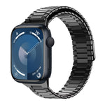 Bamboo Magnetic Stainless Steel Metal Watch Strap, For Apple Watch SE 2023 44mm, For Apple Watch SE 2023 40mm, For Apple Watch Ultra 2 49mm, For Apple Watch Series 9 45mm, For Apple Watch Series 9 41mm, For Apple Watch Ultra 49mm