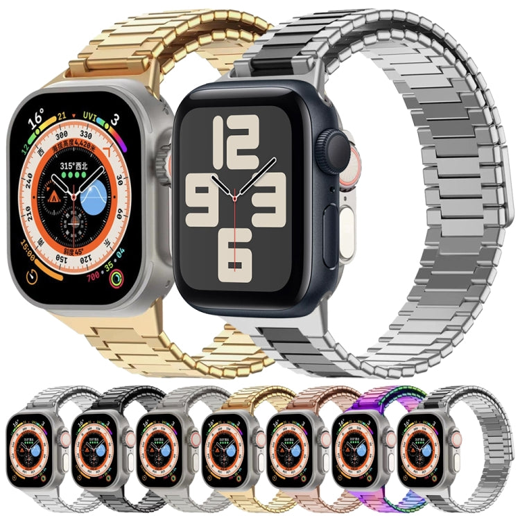 Bamboo Magnetic Stainless Steel Metal Watch Strap, For Apple Watch Series 6 40mm, For Apple Watch Series 6 44mm, For Apple Watch Series 5 44mm, For Apple Watch Series 5 40mm, For Apple Watch Series 4 44mm, For Apple Watch Series 4 40mm