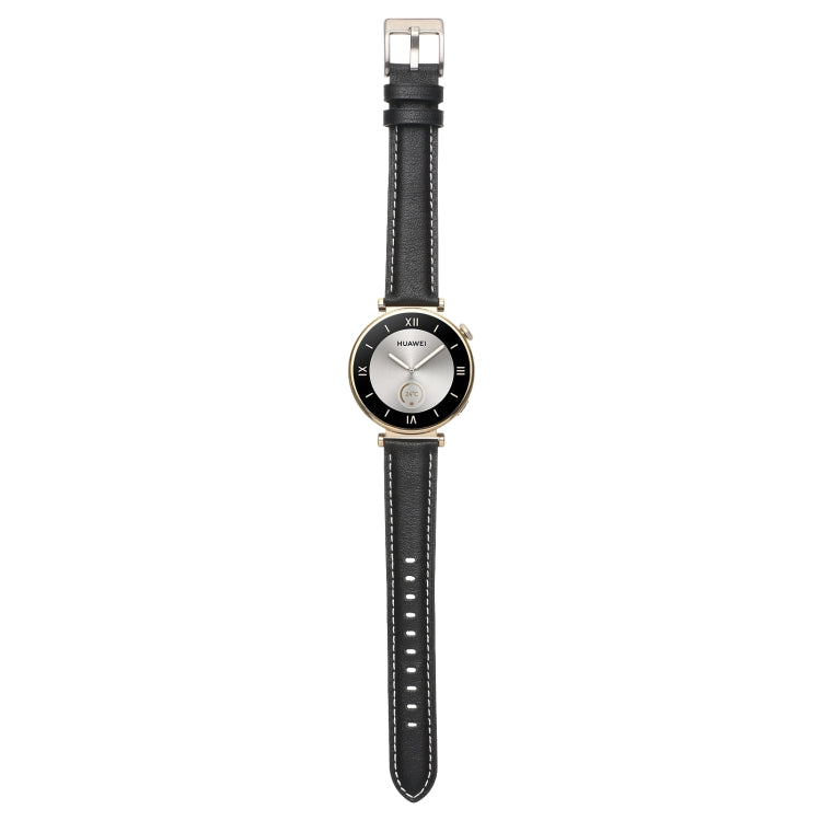 18mm Thread Pin Buckle Leather Watch Band, For Huawei Watch GT4 41mm