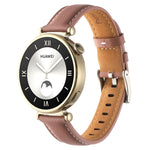18mm Thread Pin Buckle Leather Watch Band, For Huawei Watch GT4 41mm