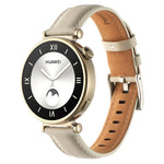 18mm Thread Pin Buckle Leather Watch Band, For Huawei Watch GT4 41mm