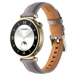 18mm Thread Pin Buckle Leather Watch Band, For Huawei Watch GT4 41mm