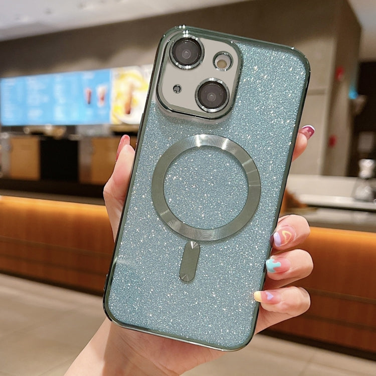 Glitter Electroplating MagSafe TPU Phone Case, For iPhone 16 Pro, For iPhone 16 Plus, For iPhone 16, For iPhone 15 Pro Max, For iPhone 15 Pro, For iPhone 15 Plus