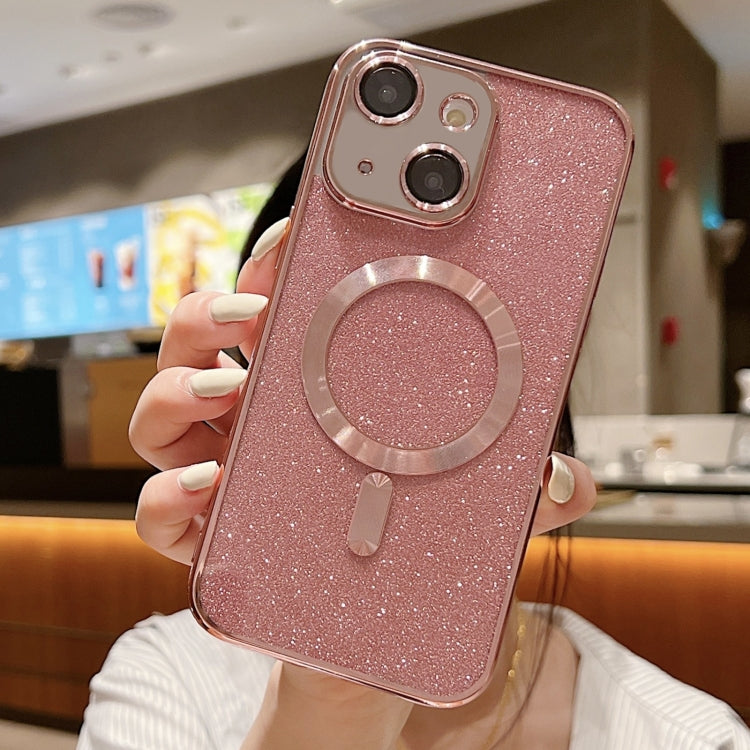 Glitter Electroplating MagSafe TPU Phone Case, For iPhone 16 Pro, For iPhone 16 Plus, For iPhone 16, For iPhone 15 Pro Max, For iPhone 15 Pro, For iPhone 15 Plus
