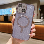 Glitter Electroplating MagSafe TPU Phone Case, For iPhone 13 Pro Max, For iPhone 13 Pro, For iPhone 13, For iPhone 12, For iPhone 12 Pro Max, For iPhone 12 Pro