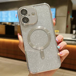 Glitter Electroplating MagSafe TPU Phone Case, For iPhone 16 Pro, For iPhone 16 Plus, For iPhone 16, For iPhone 15 Pro Max, For iPhone 15 Pro, For iPhone 15 Plus