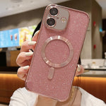 Glitter Electroplating MagSafe TPU Phone Case, For iPhone 17e / 16e, For iPhone 17 Pro Max, For iPhone 17 Pro, For iPhone 17, For iPhone Air, For iPhone 16 Pro Max
