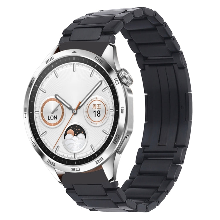 H-Shaped Folding Buckle Stainless Steel Metal Watch Band, For Huawei Watch GT4 46mm, For Huawei Watch 4 / 4 Pro, For Huawei Watch Ultimate / Buds, For Huawei Watch GT3 SE, For Huaei Watch 3 Pro New, For Huawei Watch GT3 Pro 46mm / Watch GT3 46mm       ...
