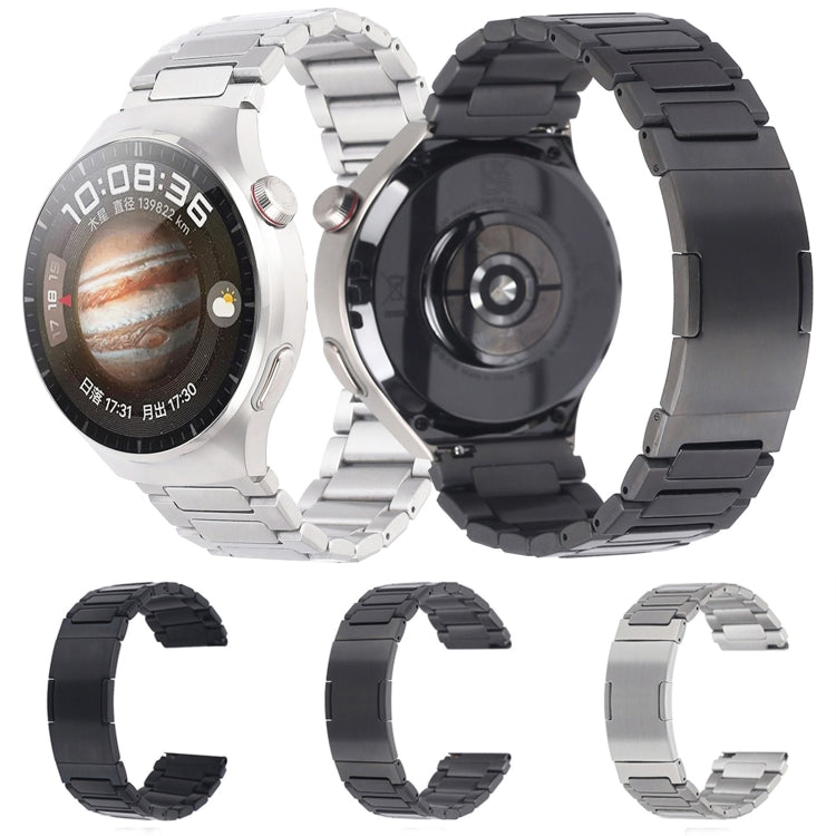 H-Shaped Folding Buckle Stainless Steel Metal Watch Band, For Huawei Watch GT4 46mm, For Huawei Watch 4 / 4 Pro, For Huawei Watch Ultimate / Buds, For Huawei Watch GT3 SE, For Huaei Watch 3 Pro New, For Huawei Watch GT3 Pro 46mm / Watch GT3 46mm       ...