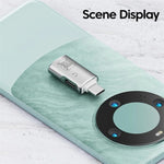 JS-109 USB-C / Type-C to Type-C + USB 3.0 Converter OTG Adapter for Digital Headset and U-Disk, Type-C to Type-C + USB
