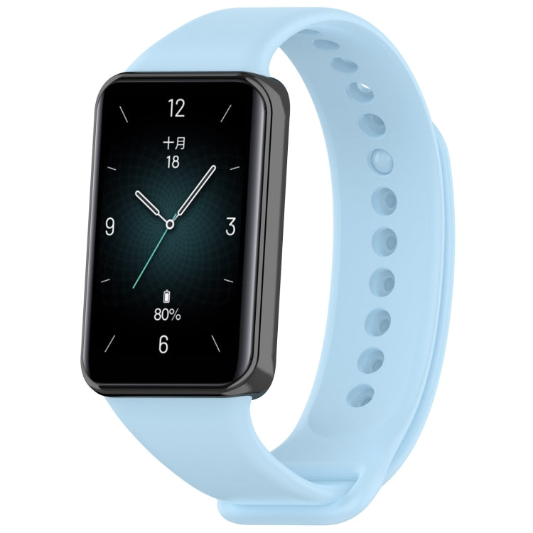 For Honor Band 9 Solid Color TPU Watch Band, Black, Sky Blue, Purple, Starlight, Starlihgt+Purple, Purple+Starlight, Dark Blue, Orange, White, Red, Pink, Teal, Dark Gray, Lime, Dark Green