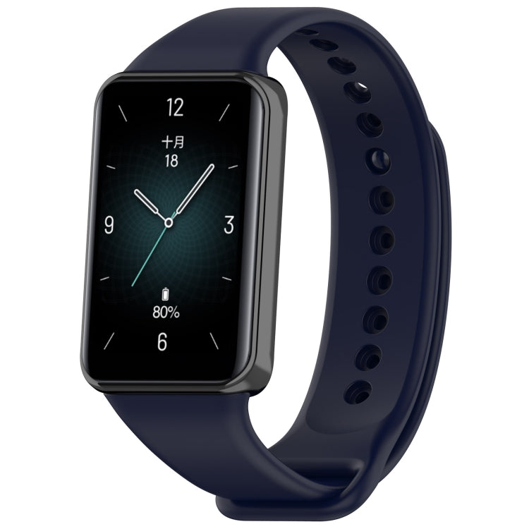 For Honor Band 9 Solid Color TPU Watch Band, Black, Sky Blue, Purple, Starlight, Starlihgt+Purple, Purple+Starlight, Dark Blue, Orange, White, Red, Pink, Teal, Dark Gray, Lime, Dark Green