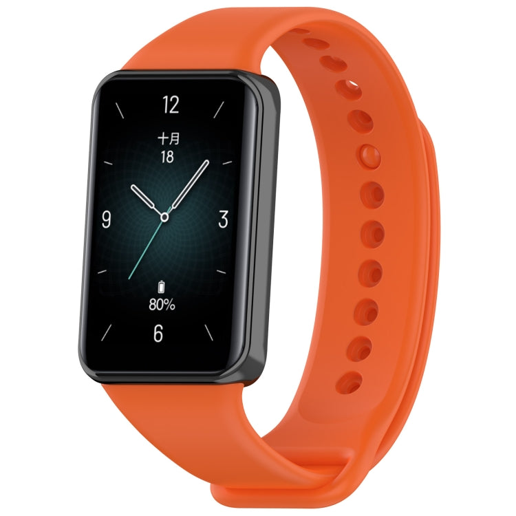 For Honor Band 9 Solid Color TPU Watch Band, Black, Sky Blue, Purple, Starlight, Starlihgt+Purple, Purple+Starlight, Dark Blue, Orange, White, Red, Pink, Teal, Dark Gray, Lime, Dark Green