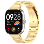 Three Bead Stainless Steel Metal Watch Band, For Xiaomi Band 10 Pro / Band 9 Pro / Band 8 Pro, For Redmi Watch 6 / Watch 5 / Watch 4
