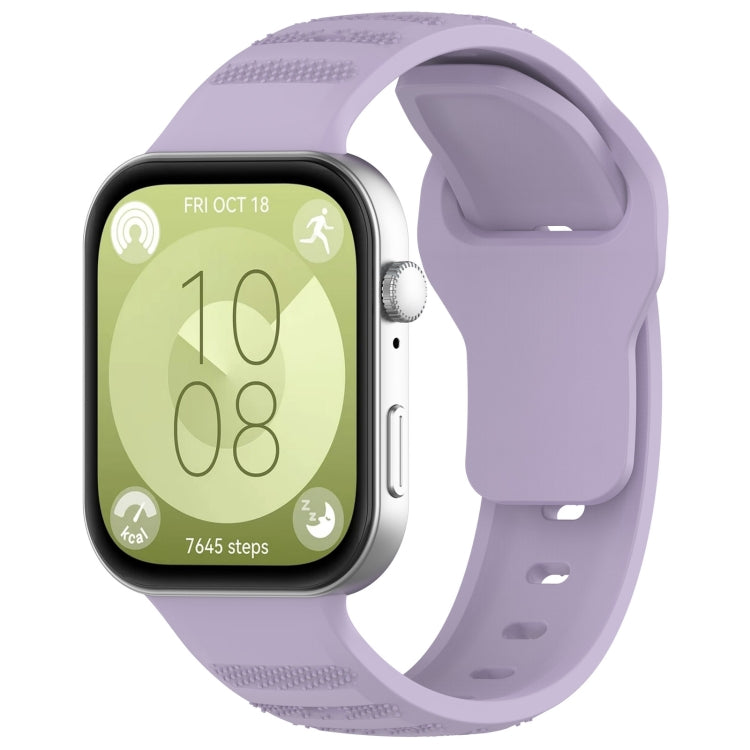 Wavy Dot Texture Silicone Sports Watch Band, For Huawei Watch Fit 3