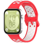 Two Color Silicone Sports Watch Band, For Huawei Watch Fit 3