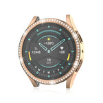 For Samsung Galaxy Watch 7 40mm Single Diamond Hollow PC Watch Protective Case