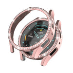 For Samsung Galaxy Watch 7 40mm Single Diamond Hollow PC Watch Protective Case