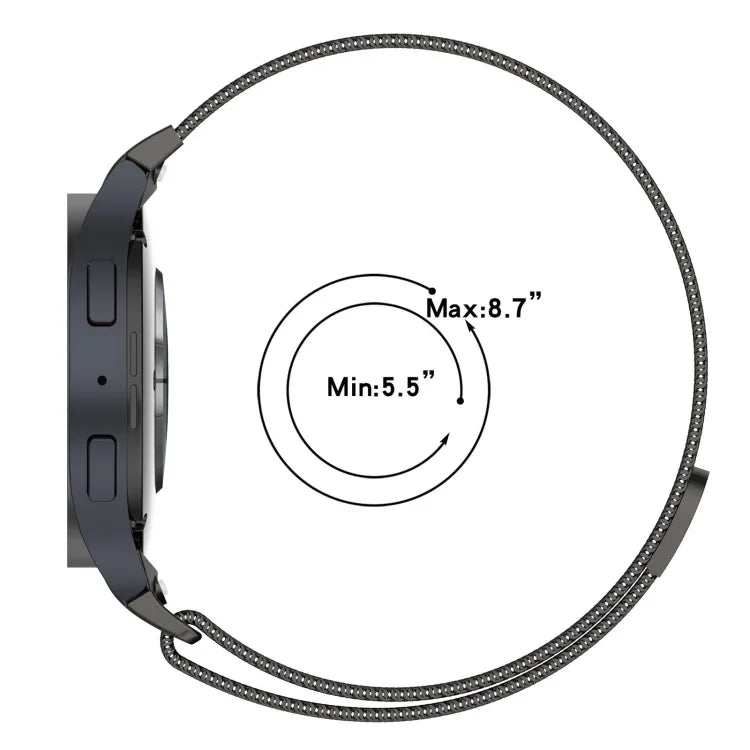 Milan Magnetic Quick Release Stainless Steel Watch Band, For Samsung Galaxy Watch FE 40mm, For Samsung Galaxy Watch  7 40 / 44mm