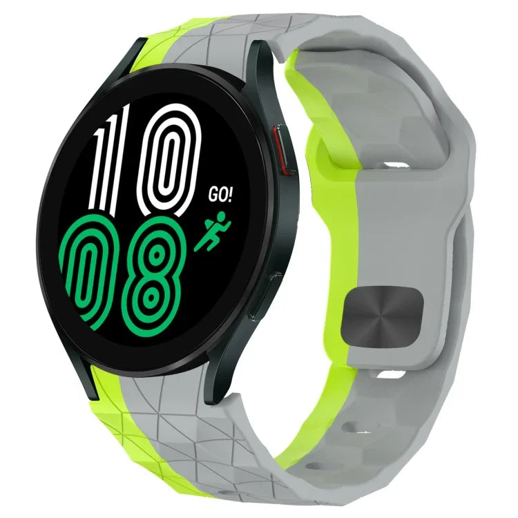 Football Texture Reverse Buckle Silicone Watch Band, For Samsung Galaxy Watch 4 44mm, For Samsung Galaxy Watch 4 40mm, For Samsung  Galaxy Watch 4 Classic 46mm, For Samsung  Galaxy Watch 4 Classic 42mm