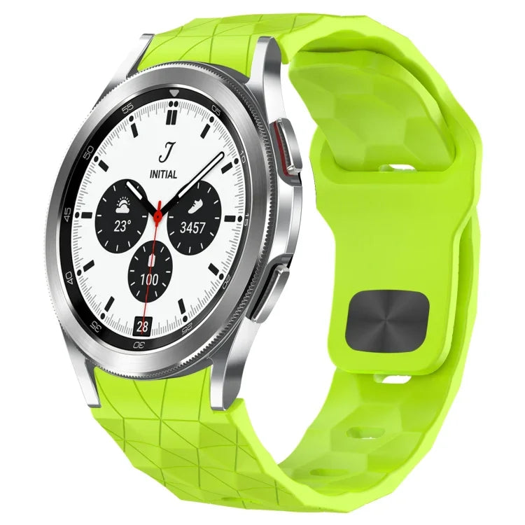 Football Texture Reverse Buckle Silicone Watch Band, For Samsung Galaxy Watch 4 44mm, For Samsung Galaxy Watch 4 40mm, For Samsung  Galaxy Watch 4 Classic 46mm, For Samsung  Galaxy Watch 4 Classic 42mm