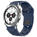 Football Texture Reverse Buckle Silicone Watch Band, For Samsung Galaxy Watch 4 44mm, For Samsung Galaxy Watch 4 40mm, For Samsung  Galaxy Watch 4 Classic 46mm, For Samsung  Galaxy Watch 4 Classic 42mm