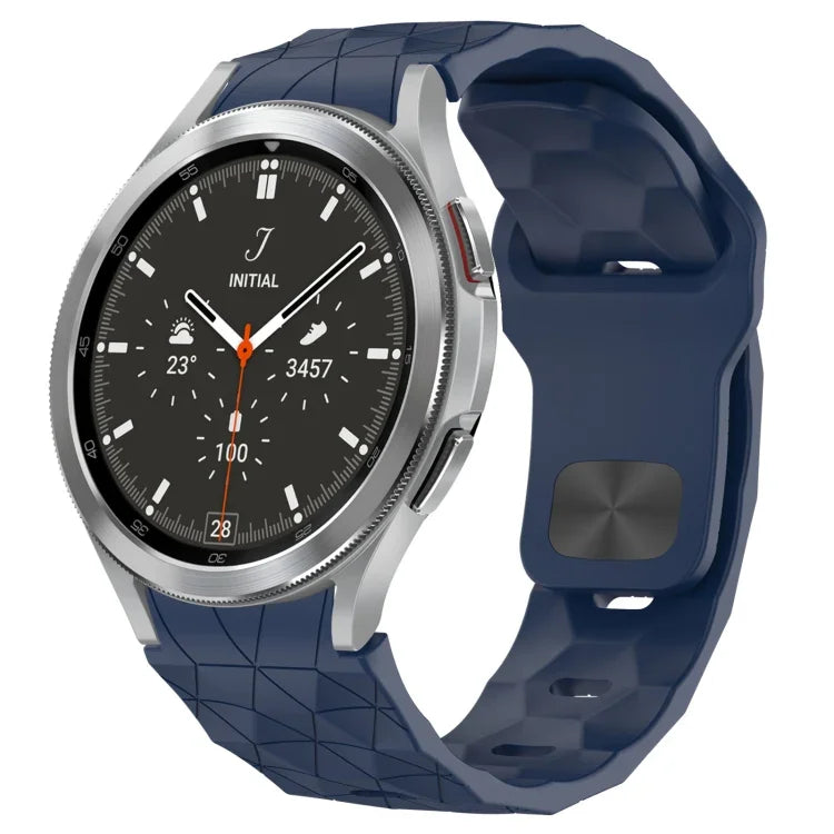 Football Texture Reverse Buckle Silicone Watch Band, For Samsung Galaxy Watch 4 44mm, For Samsung Galaxy Watch 4 40mm, For Samsung  Galaxy Watch 4 Classic 46mm, For Samsung  Galaxy Watch 4 Classic 42mm