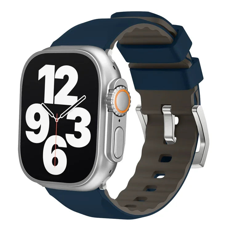 Two-Color Silicone Watch Band, For Apple Watch Series 4 44mm, For Apple Watch Series 4 40mm