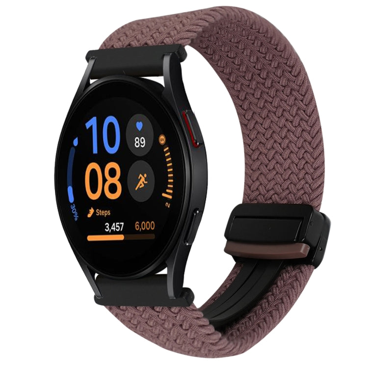 20mm Magnetic Buckle Braided Watch Strap, For Samsung Galaxy Watch FE 40mm, For Samsung Galaxy Watch 6 Classic