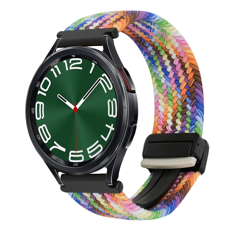 20mm Magnetic Buckle Braided Watch Strap, For Samsung Galaxy Watch FE 40mm, For Samsung Galaxy Watch 6 Classic