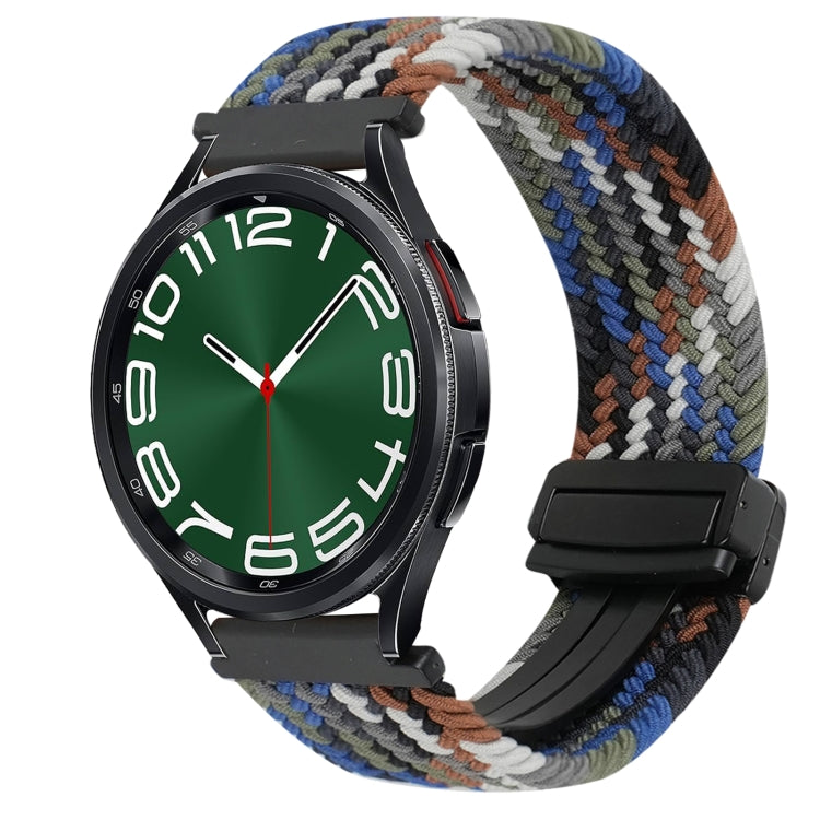 20mm Magnetic Buckle Braided Watch Strap, For Samsung Galaxy Watch FE 40mm, For Samsung Galaxy Watch 6 Classic