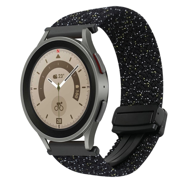 20mm Magnetic Buckle Braided Watch Strap, For Samsung Galaxy Watch 5 Pro, For Samsung Gear Sport