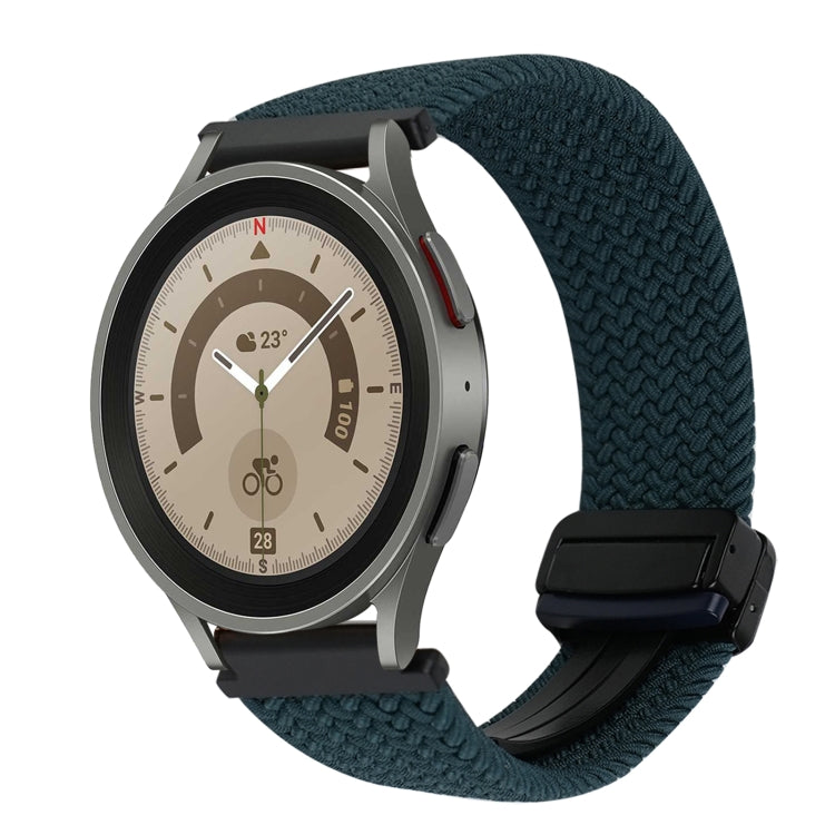 20mm Magnetic Buckle Braided Watch Strap, For Samsung Galaxy Watch 5 Pro, For Samsung Gear Sport