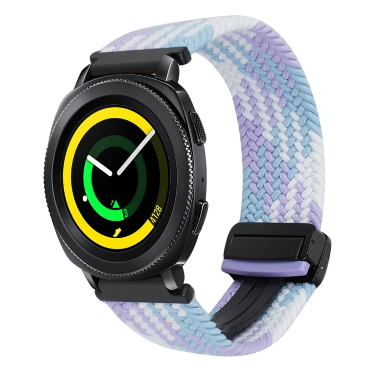 20mm Magnetic Buckle Braided Watch Strap, For Samsung Galaxy Watch 5 Pro, For Samsung Gear Sport