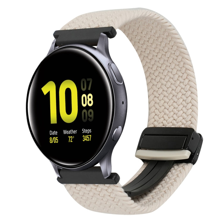 20mm Magnetic Buckle Braided Watch Strap, For Samsung Galaxy Watch Active 2, For Samsung Galaxy Watch 3 41mm