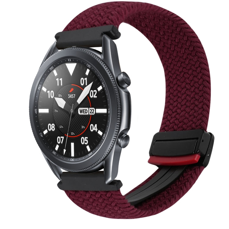 20mm Magnetic Buckle Braided Watch Strap, For Samsung Galaxy Watch Active 2, For Samsung Galaxy Watch 3 41mm