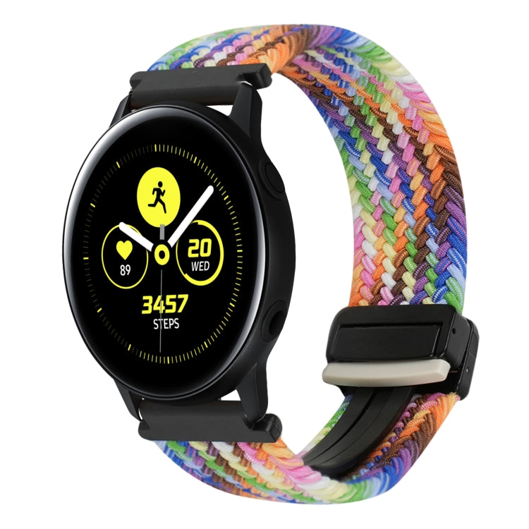 20mm Magnetic Buckle Braided Watch Strap, For Samsung Galaxy Watch Active, For Samsung Galaxy Watch 42mm