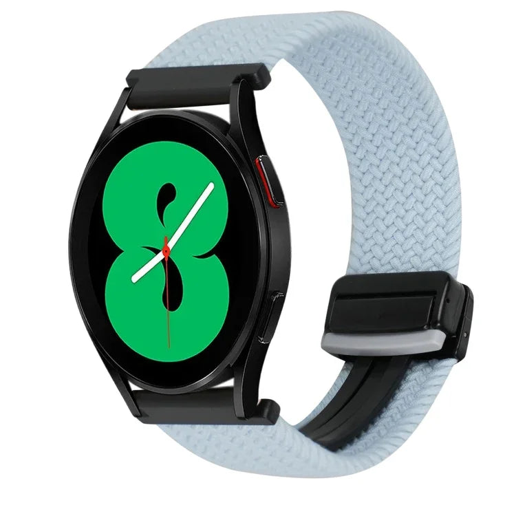20mm Magnetic Buckle Braided Watch Strap, For Samsung Galaxy Watch 4, For Samsung Galaxy Watch 4 Classic